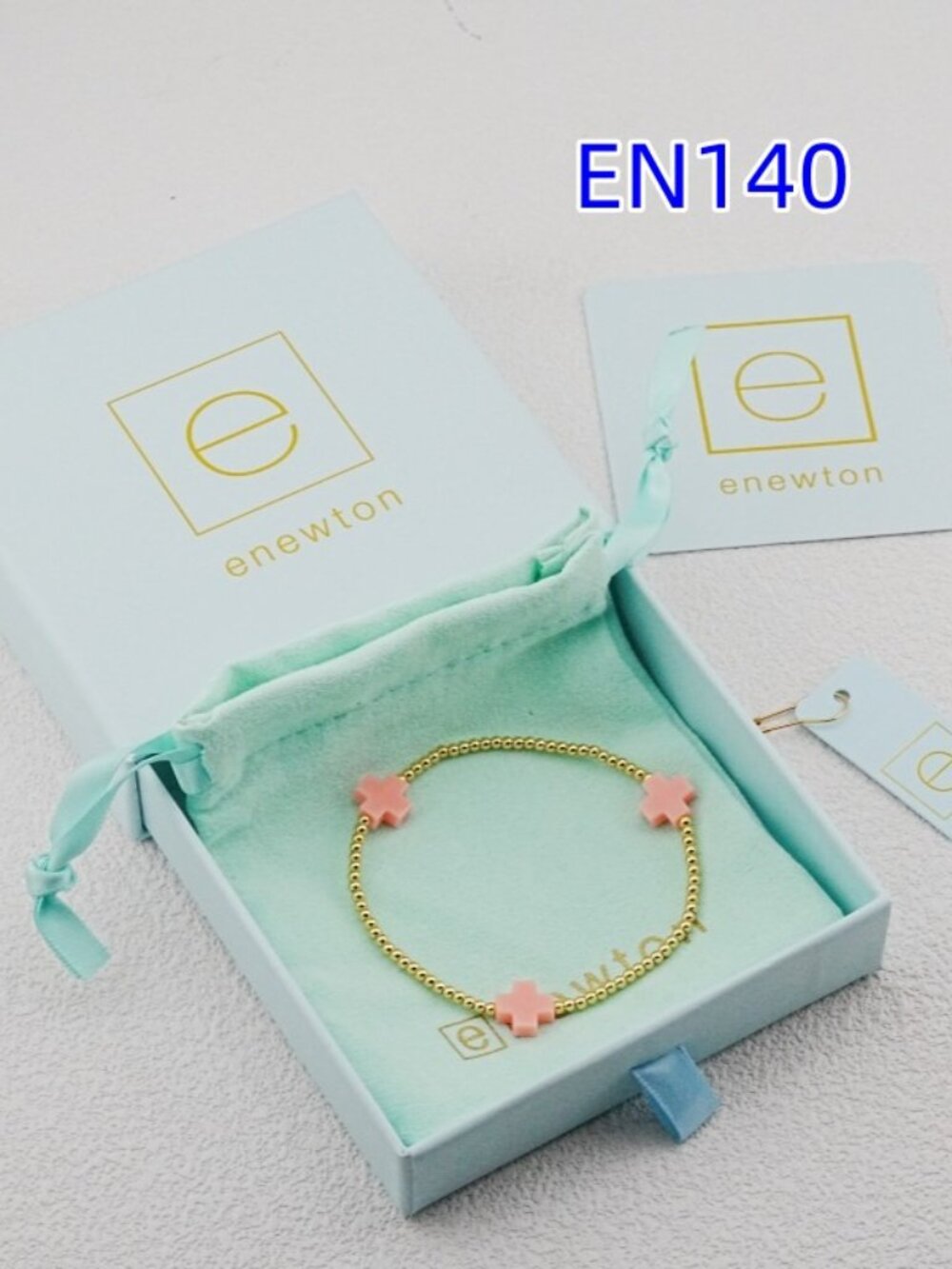 Enewton Gold Bead Cross Bracelet